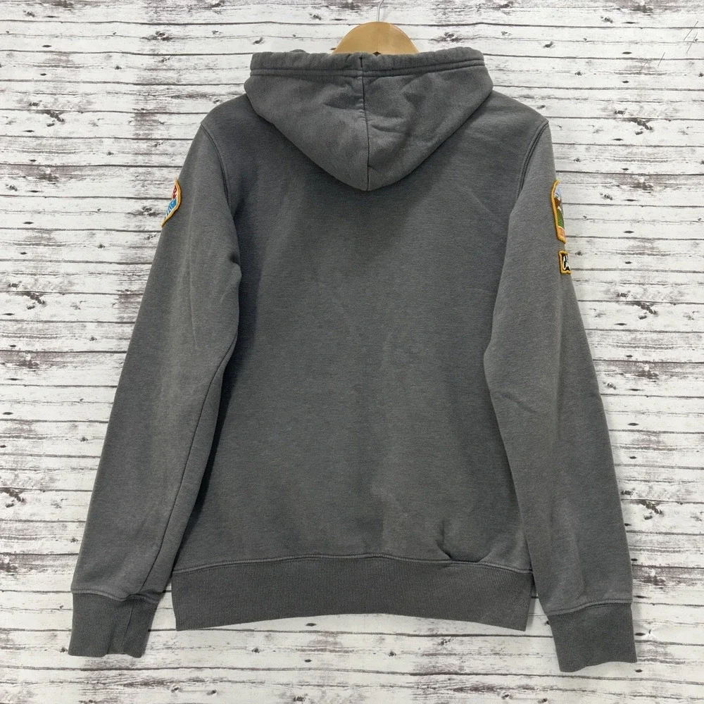 The North Face California Hoodie Men's Small Never Stop Exploring Novelty Patch